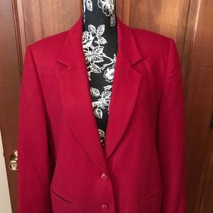 Red Wool Women’s Suit